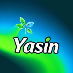 A vibrant and modern logo design for a cleaning detergent store named 'Yasin'