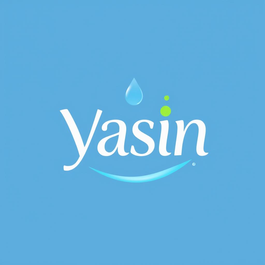 A clean and modern logo for a hygiene detergent store named 'Yasin'