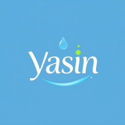 A clean and modern logo for a hygiene detergent store named 'Yasin'