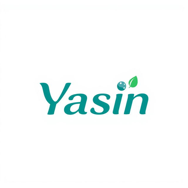 A clean and modern logo for a hygiene detergent store named 'Yasin'