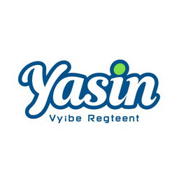 A clean and modern logo for a hygiene detergent store named 'Yasin'
