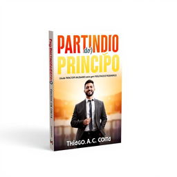 A book cover design for "Partindo do(s) Princípio(s)" in a 15x26 aspect ratio