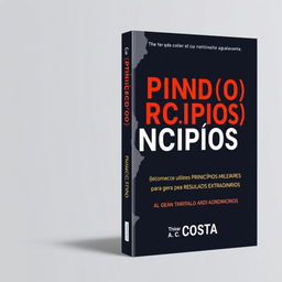 A book cover design for "Partindo do(s) Princípio(s)" in a 15x26 aspect ratio