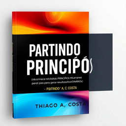 A book cover design for "Partindo do(s) Princípio(s)" in a 15x26 aspect ratio