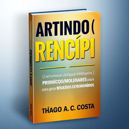 A book cover design for "Partindo do(s) Princípio(s)" in a 15x26 aspect ratio