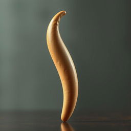 A highly detailed artistic representation of a long, elegantly shaped penis, portrayed with a focus on aesthetic beauty and anatomical precision