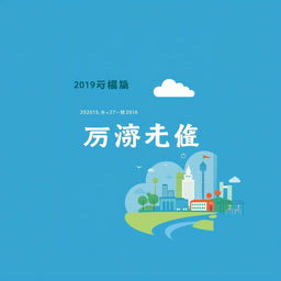A cover design for the project '绿途创享' that emphasizes innovation and simplicity while integrating environmental concepts and campus characteristics
