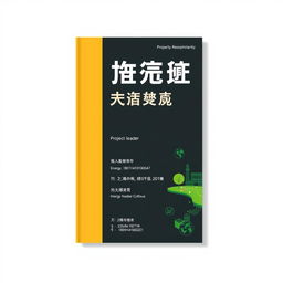A cover design for the project '绿途创享' that emphasizes innovation and simplicity while integrating environmental concepts and campus characteristics