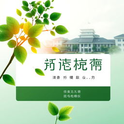 A sleek and modern cover image featuring the themes of environmental sustainability and campus uniqueness, designed to represent the brand image of '绿途创享'