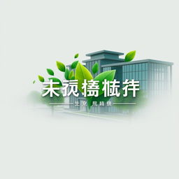 A sleek and modern cover image featuring the themes of environmental sustainability and campus uniqueness, designed to represent the brand image of '绿途创享'
