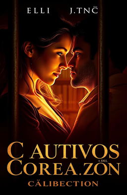 A young female librarian with a soft expression and a male prisoner with an intense gaze share a deep emotional connection