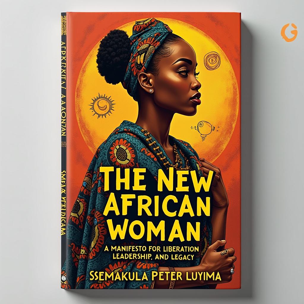 A beautiful and empowering book cover for 'THE NEW AFRICAN WOMAN: A MANIFESTO FOR LIBERATION, LEADERSHIP, AND LEGACY'