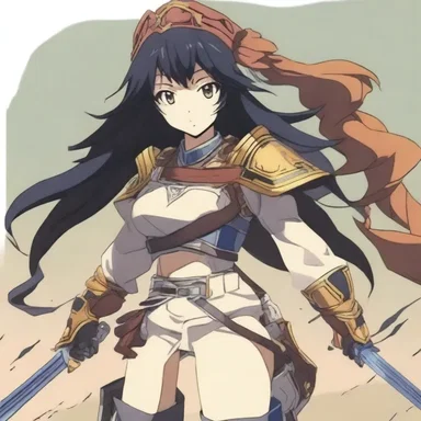 The main character in the anime series was a courageous Levantine warrior.