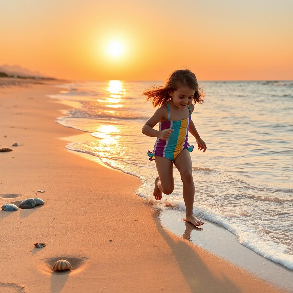 A picturesque beach scene with soft sand and gentle waves lapping at the shore