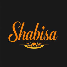 A logo design for a restaurant named 'Shabisa', featuring an elegant and modern style