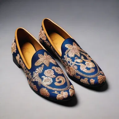 The high-end fashion brand launched a new line of loafers featuring intricate embroidery and luxurious materials.