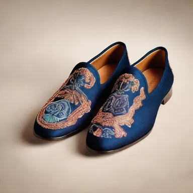 The high-end fashion brand launched a new line of loafers featuring intricate embroidery and luxurious materials.