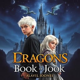A captivating book cover featuring two siblings standing back to back