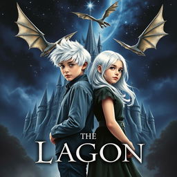 A captivating book cover featuring two siblings standing back to back