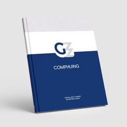 A sleek and modern annual notebook cover designed for the Zeno Group, showcasing their advertising services