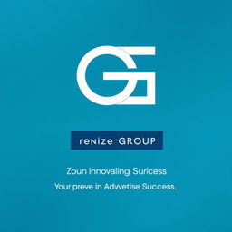 A sleek and modern cover design for an annual notebook created by the Zeno Group, tailored for advertising services