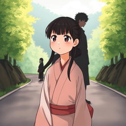 A scenic illustration titled 'The Story of Ella'