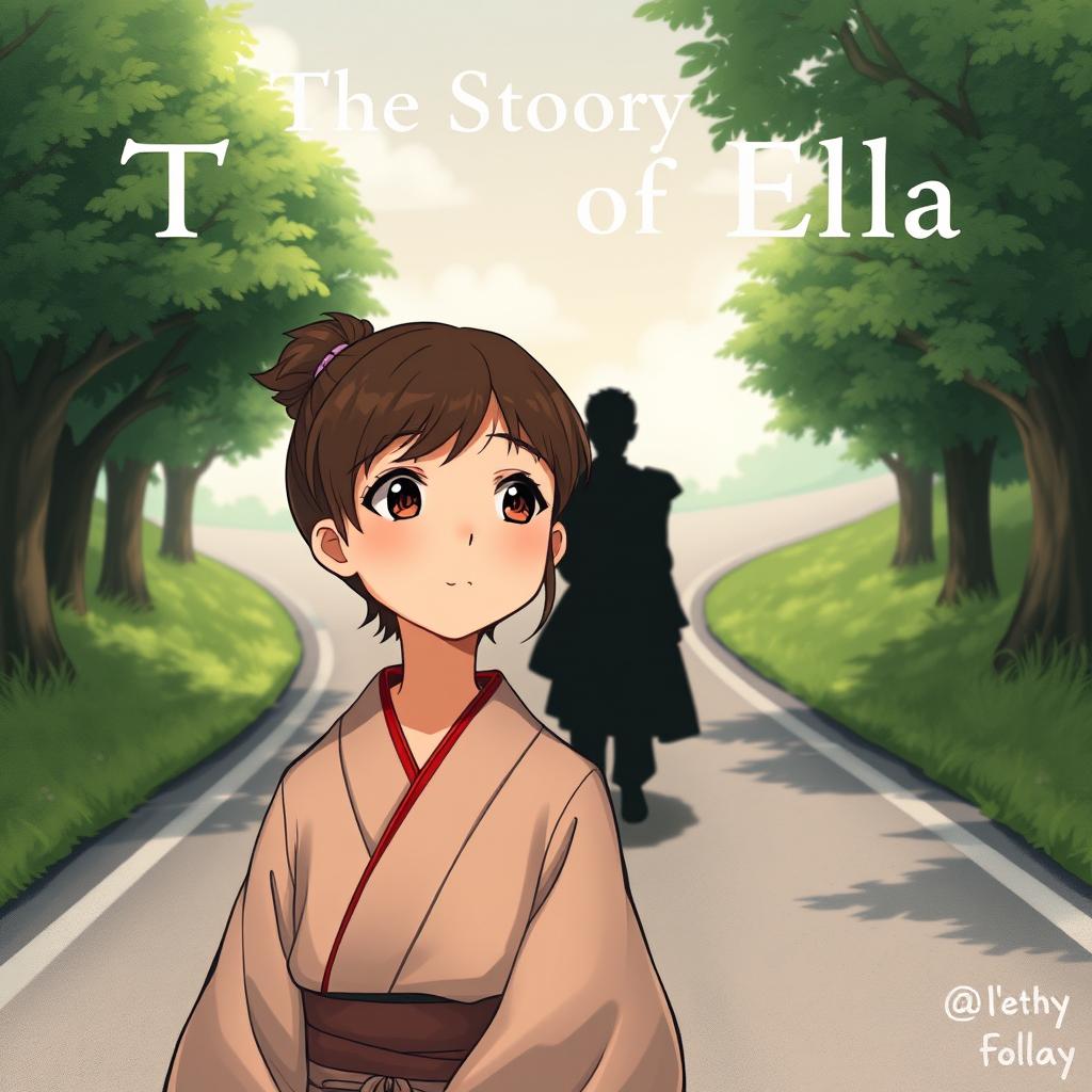 A scenic illustration titled 'The Story of Ella'