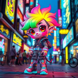 A Pexil character, featuring a vibrant and stylized design