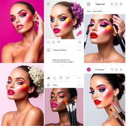 An Instagram page with 10,000 followers dedicated to makeup artistry