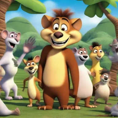 The animated Madagascan characters brought excitement and laughter to children's cartoons.