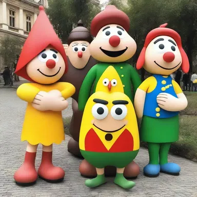 The iconic Magyar characters from a popular cartoon series are loved by children all over Hungary.