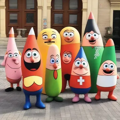 The iconic Magyar characters from a popular cartoon series are loved by children all over Hungary.
