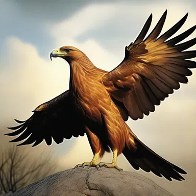 According to Magyar mythology, the Turul, a large bird of prey, was believed to be a sacred creature with divine powers.