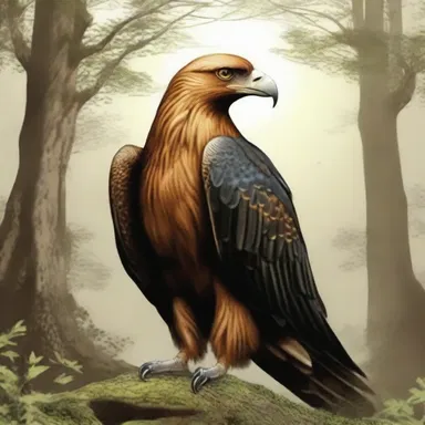 According to Magyar mythology, the Turul, a large bird of prey, was believed to be a sacred creature with divine powers.