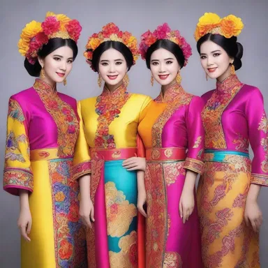 The fashion industry in Malayan countries is known for its vibrant and colorful traditional clothing.