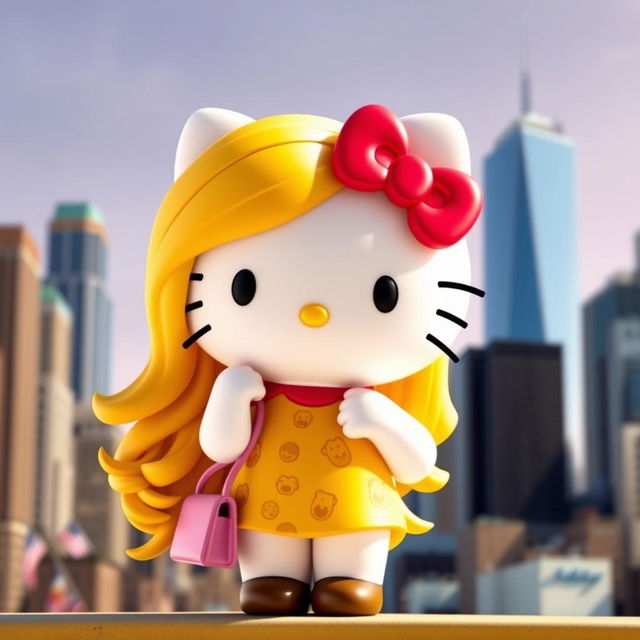 A cute Hello Kitty character inspired by Andie Anderson from the movie 'How to Lose a Guy in 10 Days'