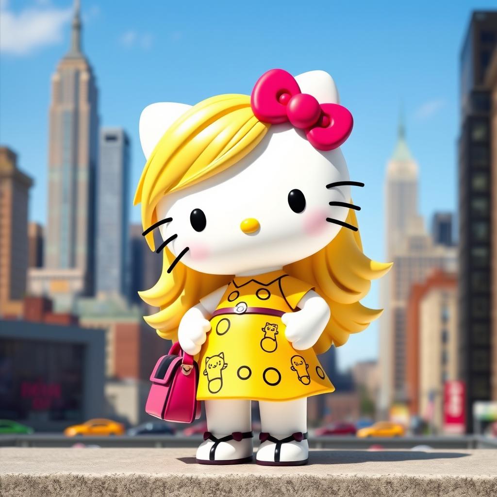 A cute Hello Kitty character inspired by Andie Anderson from the movie 'How to Lose a Guy in 10 Days'