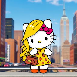 A cute Hello Kitty character inspired by Andie Anderson from the movie 'How to Lose a Guy in 10 Days'