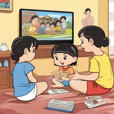 Children in Malayan culture grow up watching popular Malayan cartoons that showcase the local language and traditions.
