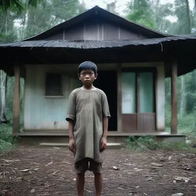 The horror movie was set in a small Malayan village haunted by supernatural entities.