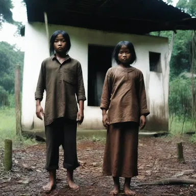 The horror movie was set in a small Malayan village haunted by supernatural entities.