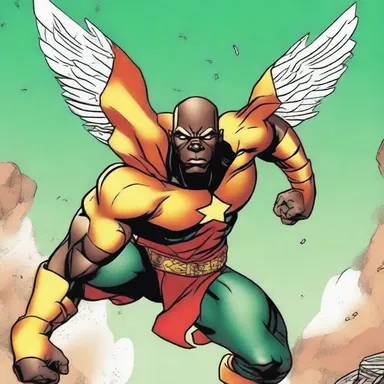 The Malian superhero in the comic book series has incredible strength and the ability to fly.