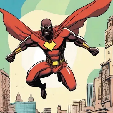 The Malian superhero in the comic book series has incredible strength and the ability to fly.