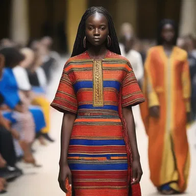 The Malian designer showcased a stunning collection at Paris Fashion Week, featuring vibrant colors and traditional textile patterns.