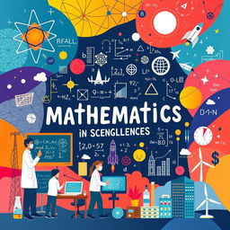 An illustrated poster showcasing the significant role of mathematics in science and innovation