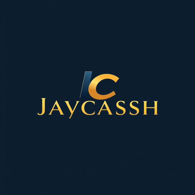 A sleek and modern film logo design for 'Jaycassh', featuring bold typography and dynamic elements