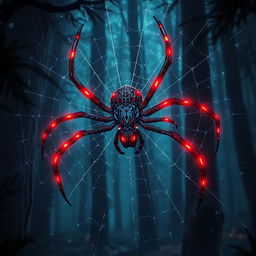A striking hybrid spider that combines delicate arachnid features with Spider-Man’s signature webbed patterns