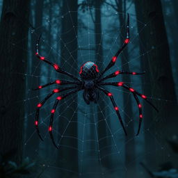 A striking hybrid spider that combines delicate arachnid features with Spider-Man’s signature webbed patterns