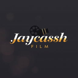 A creative and artistic logo design for 'Jaycassh Film', featuring bold and modern typography