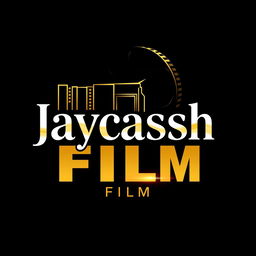 A creative and artistic logo design for 'Jaycassh Film', featuring bold and modern typography